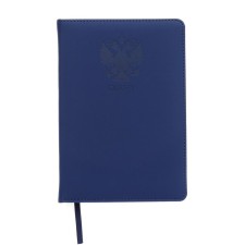 Leduced A5, 160 sheets, Devente.emblem, solid cover of artificial leather with foam rubber, liescap, block 70 g/m2, blue