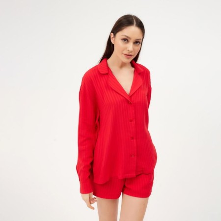 Pajamas (shorts, jacket) KAFTAN, red, size 40-42
