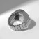 Ring "Time" watch circle, color silver