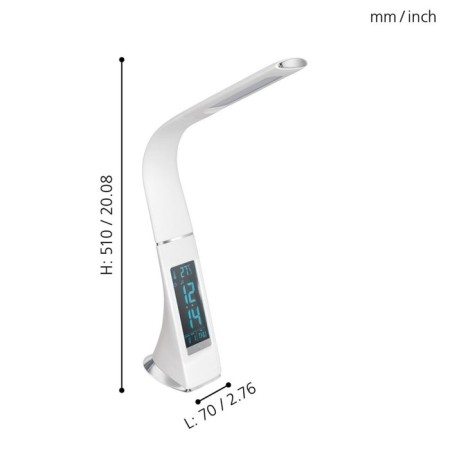 Coognoli table lamp, 1x3.2W LED, 5000K, 300LM, white color-2