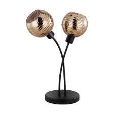 Creppo table lamp, 2x40W E27, black color