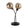 Creppo table lamp, 2x40W E27, black color