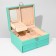 Steam for jewelry "Casket" sliding with a mirror, 22 × 17 × 11.5, blue color