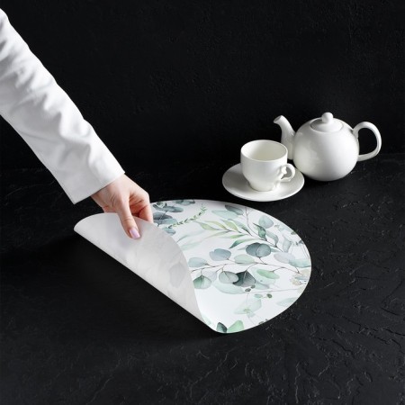 Serving napkin on the Watercolor table, D = 36 cm-4