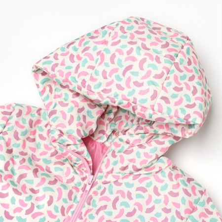 Jacket for girls, milk/paints, height 116-122 cm-7