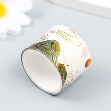 Adhesive tape paper "landscape" set 2 pcs width 1; 3 cm winding 2 m-2