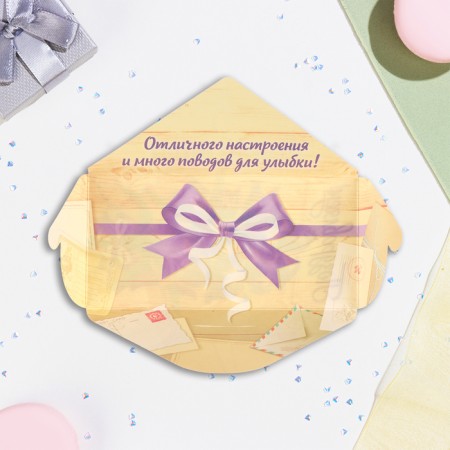 Money envelope "Congratulations" flowers, 16.5 x 8 cm-3