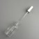 A bottle for storage, with a pipette, 30 ml, silver/white color