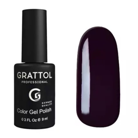 Grattol Color Gel Polish, No. 098 Dark Eggplant, 9 ml