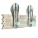 Decorative hooks "Slants" 30x16x5 cm