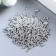 Beads for creativity plastic "silver" set 20 grams 0.3x0.3 cm