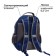 School backpack, 36 x 23 x 13 cm, ergonomic back, calligrata n "transformer", blue