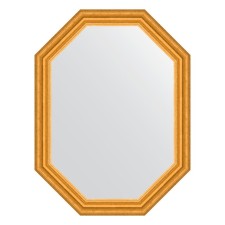 Mirror in the baguette frame, aged gold 67 mm, 62x82 cm