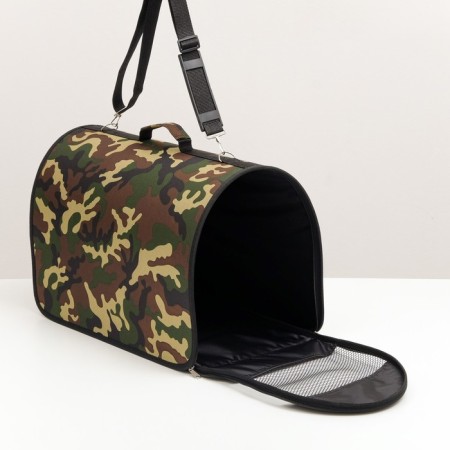 Bag - Animal Carriage "Camouflage", frame, 49 x 30 x 35 cm, mix of shades-3