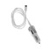 Set for charging 3 in 1 Luazon UC-30, Azu 2.1/1a, Type-C 1a, 1 m, SZU 1A, silver