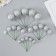 Decor for creativity "Balls Silver Brill" d = 2; 3; 3.5 and 4 cm set 20 pcs