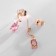 Earrings with rhinestones Xuping Universe, oval, pink color in pink gold