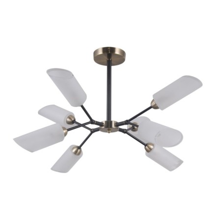 Ceiling light Gerhort G31115/8AB+BK WT, 8x40W, E14, 47x79x79 cm, bronze color