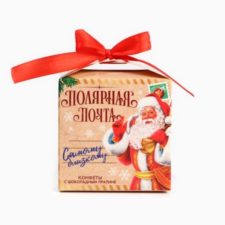 Sweets in a box with a bow "polar mail", 100 g-3
