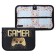 Penal 1 section 130 x 190 mm, Hatber "Gamer", laminated cardboard, black/gold (voluminous 3D risun) NPN_44048