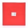 Crafts with a square bottom and window, 25 x 25 x 25 cm, red
