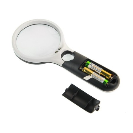 Lupa for reading with two lenses 6902, 3x, d = 75 mm, 20x, d = 22 mm, LED backlight-2
