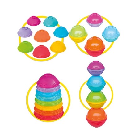 Logic pyramid 4 in 1, plates, balls-2