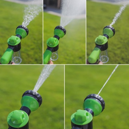A pistol for watering, 8 modes, with a sink flask, a quick -sitting connection, plastic-7