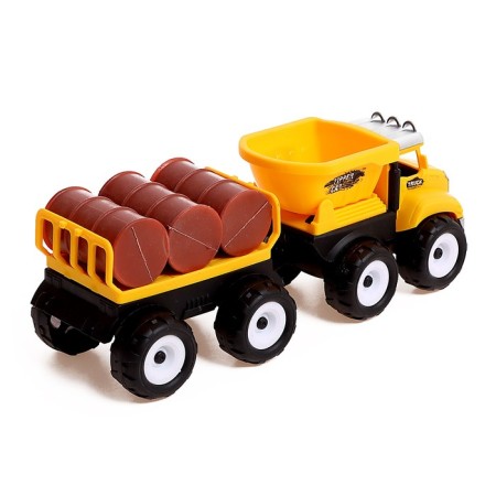 The inertial “Builder” machine, with a trailer-6