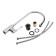Kitchen mixer Zein Z3745, "Drop", single -leaf, pour height 26 cm, satin