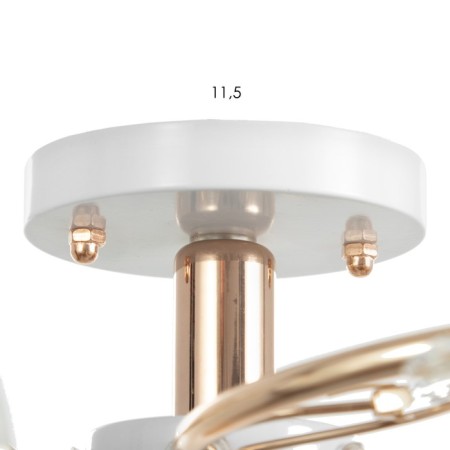 Jamma chandelier 5xe27 40W white-gold 60x60x25 cm Bayerlux-4