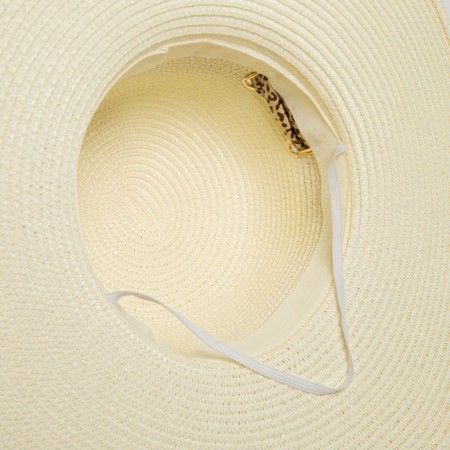 Women's hat Minaku "Leopard" Color Milk, size 56-58-7