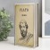 Broke-book metal, leatherette "Plato" 20x12x4 cm