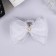 Hair crab "Schoolgirl" 12x9 cm, white with bead