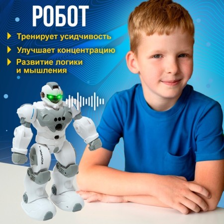 Gardian robot, radio -controlled, gestures, light, sound, with a battery-2