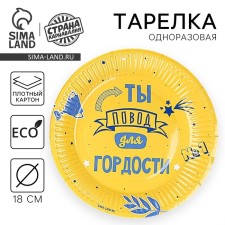 Disposable paper plate 