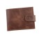 Male purse, valve department, brown color