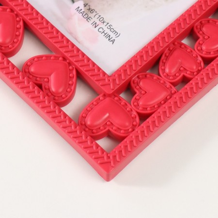 Photo frame plastic 10x15 cm "Certificates" red 22.5x17 cm-2