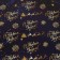Glossy packaging paper "Deer in gold", 70 x 100 cm