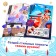 Set of stickers by numbers, 17 × 24 cm, 2 pcs., Anime