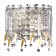 Sconces st. SL1655.201.02. Desio. 2x40 watts, E14, 22.5x21.7 cm, golden color