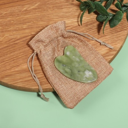 Huasha massage "Hag", 7 × 4.3 cm, in PVC box, green color-2