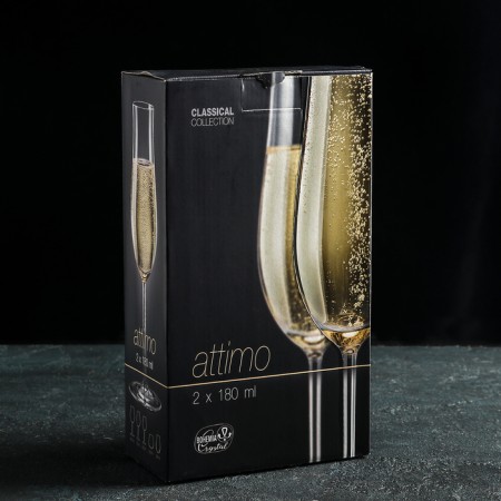 A set of glasses for champagne "Attimo", 180 ml, 2 pcs-1