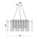 Suspended lamp Freya Fr5198PL-06BS OTTIMO, 510x510x1265 mm, E14, 6x60W, brass color