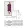 Female dress, size 62, dark pink color