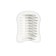 Masturbator Mystim Ribbed Ritay, TPE, white color, 4.5 cm
