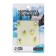 Mormyshka column lime, black stripes + cube silver, weight 0.75 g