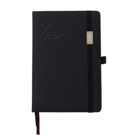 The diary is low, PVC, A5, 140 sheets in a cage, on an elastic band, with a handle, in a gift box, mix-2