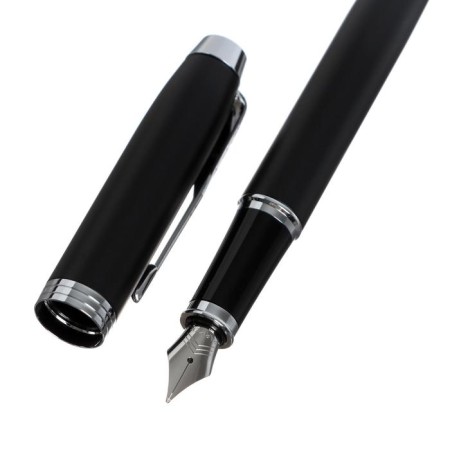 Fright pen Parker IM Essential F319 Matte Black CT 0.8 mm, stainless steel case, blue ink-4