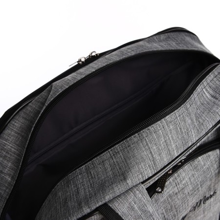 Road bag with lightning, external pocket, gray color-2
